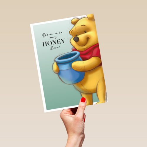 Valentijnskaart Winnie the Pooh