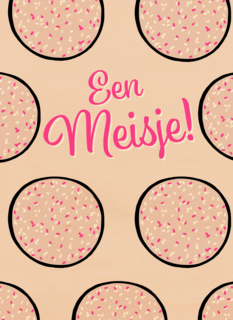 Roze beschuit met muisjes een meisje