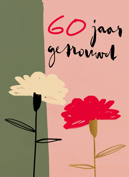 Houten Kaart Huwelijksjubileum | Houten Kaart Hallmark | Huwelijksjubileum | Love Story Bloem Jaar Getrouwd