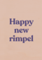 Verjaardagskaart vrouw grappig Happy new rimpel