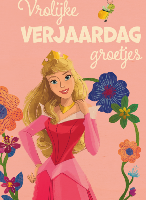 Disney vrolijke verjaardagsgroetjes Doornroosje