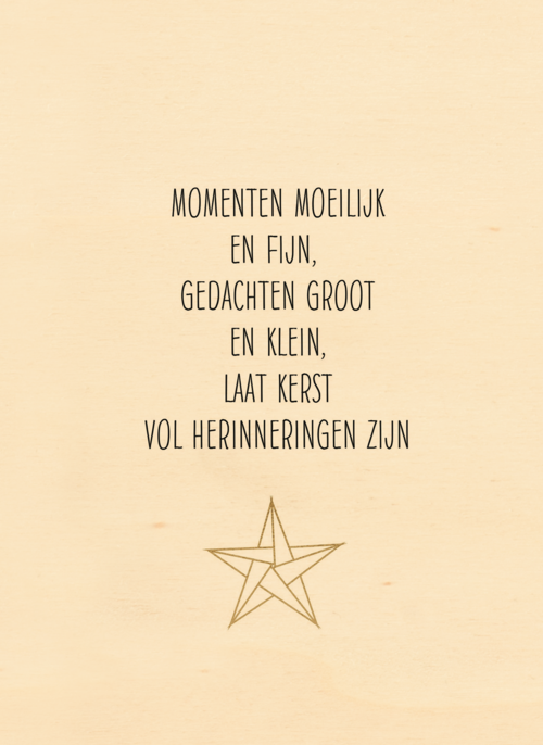 Houten kaart Kerst | Hallmark | Houten kaart Kerst | Hallmark | Kerstkaart momenten moeilijk