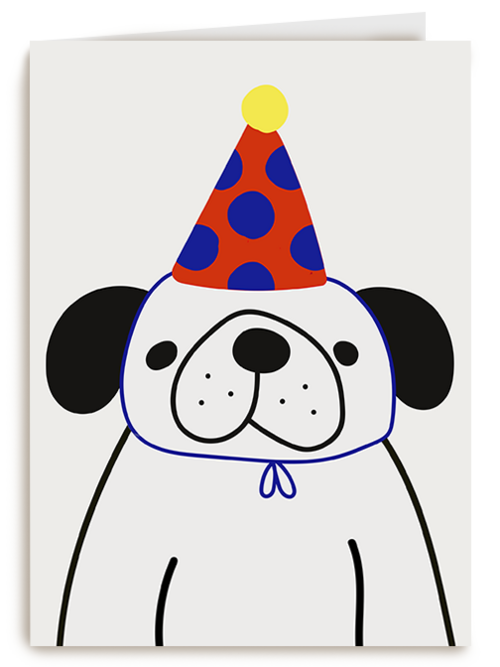 Verjaardagskaart Hallmark | Dog With A Party Hat