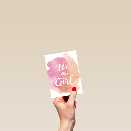 watercolor it is a girl