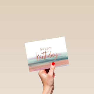 metallic happy birthday