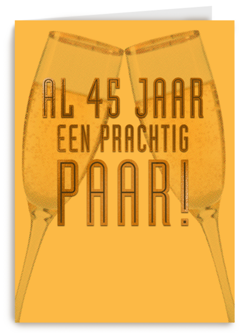 Kaart Hallmark | Huwelijksjubileum | Al 45 Jaar Een Prachtig Paar