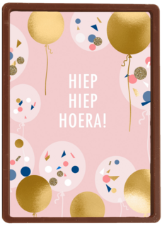 gefeliciteerd kaart vrouw hiep hiep hoera