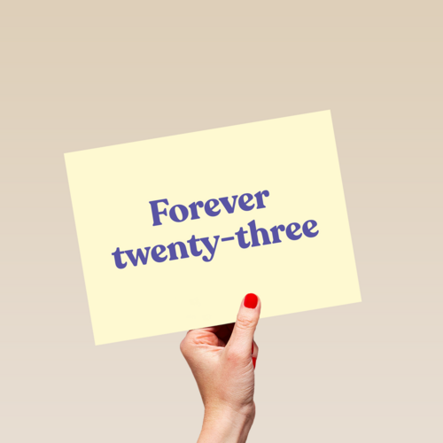 Verjaardagskaart man vrouw Forever twenty three