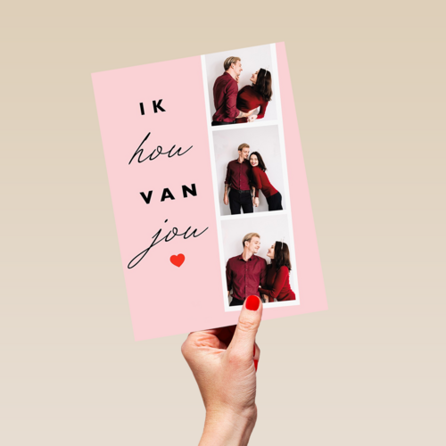 valentijnskaart foto ik hou van jou