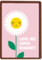 Bedanktkaart juf Lieve juf super bedankt bloem