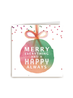 kerstkaart merry everything and a happy always
