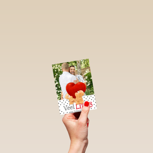 valentijn forever friends fotokaart veel liefs