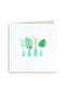 blanco kaart met planten