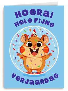 Verjaardag Hoera Hamster