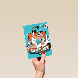 kampioen van harte gefeliciteerd met bugs bunny