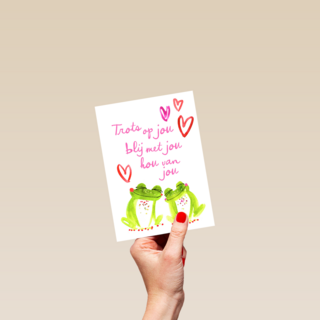 valentijnskaart klassiek blij met jou hou van jou