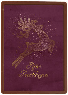 Stijlvolle kerstkaart rendier