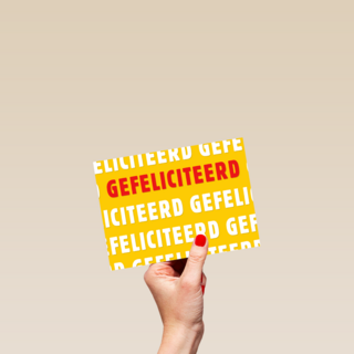 Gefeliciteerd kaart zakelijk