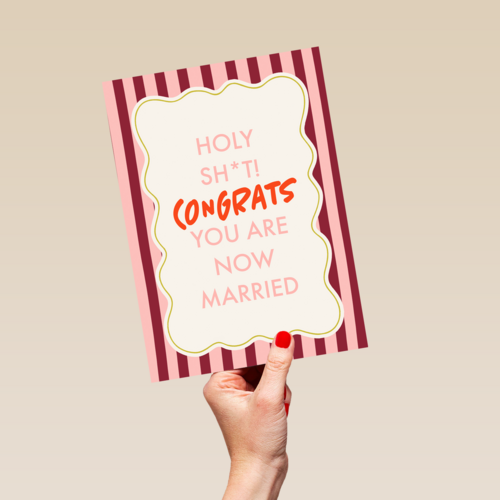 Holy Sht Congrats Married
