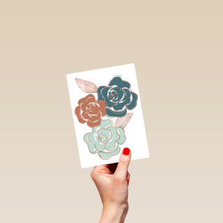 bloemen met metallic kleur