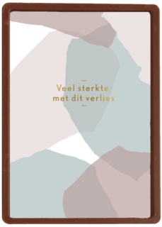 Condoleance kaart abstracte vlakken