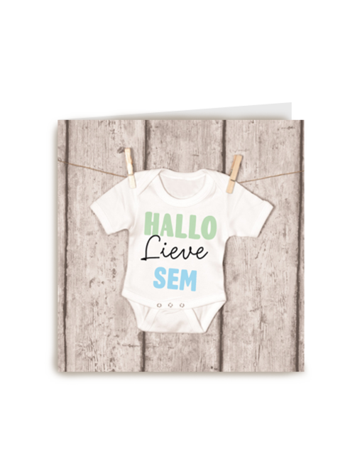 Kaart Hallmark | Geboorte Felicitatie | Een Romper Vol Liefde