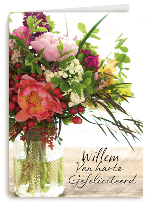 Verjaardagskaart Hallmark | Bloembos Gefeliciteerd