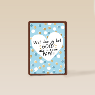 vaderdag kaart klassiek wat doe jij het goed als nieuwe papa