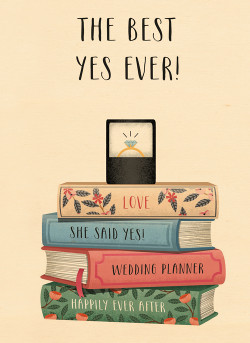 Houten Kaart Felicitatie Huwelijk Verloving | Houten Kaart Hallmark | Felicitatie Huwelijk Verloving | The Best Yes