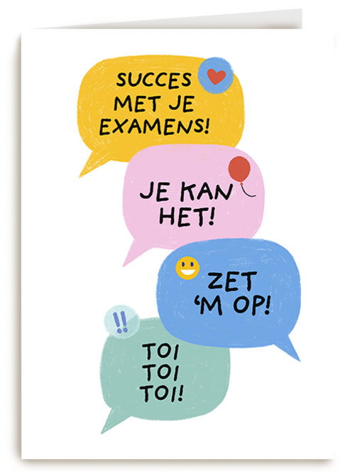 Kaart Hallmark | Diploma Rijbewijs | Succes Met Je Examens Text