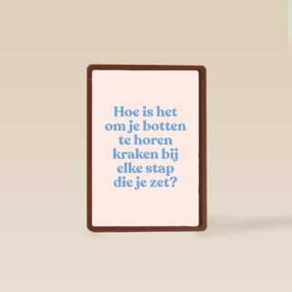 verjaardag kaart grappig je botten horen kraken