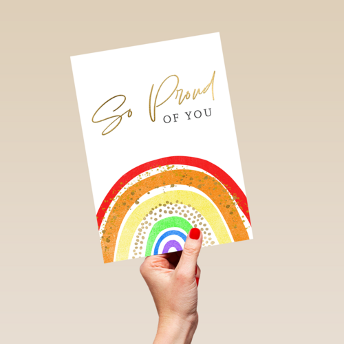 So proud of you rainbow