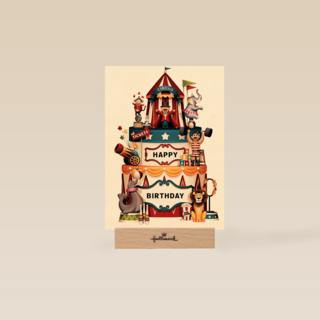 verjaardag kaart folio happy birthday circus