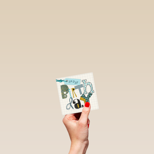 label happy letters birthay