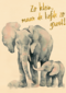 de grote liefde van een olifant