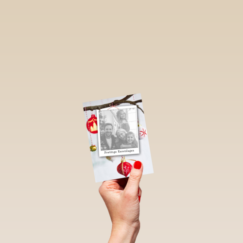 tak kerstversiering fotokaart