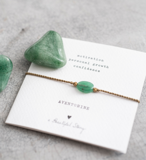 A Beautiful Story Armband Aventurijn