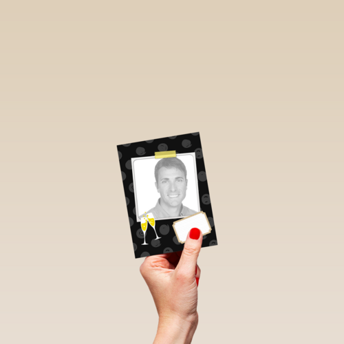 fotokaart uitnodiging simpel