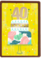 Verjaardagskaart 40 met taart
