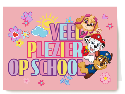 Veel plezier op school met Paw Patrol
