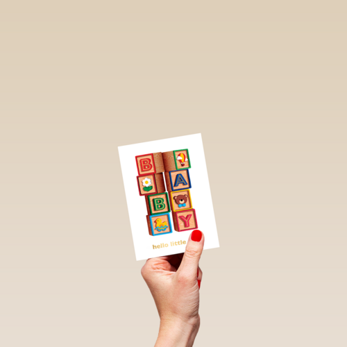 Geboorte felicitatie folio baby blokken
