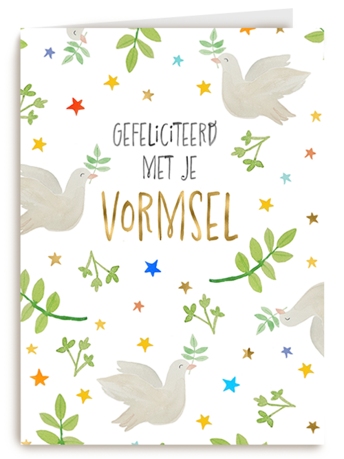 Duiven gefeliciteerd met vormsel