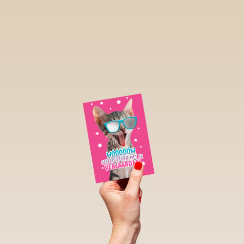 gefeliciteerd van deze coole kat