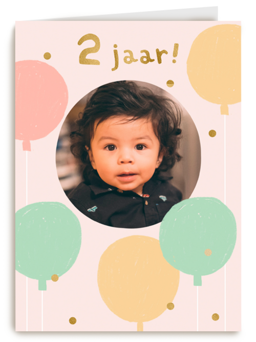 Twee jaar ballonnen fotokaart