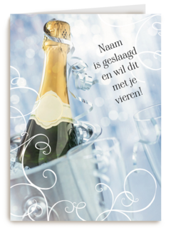 examen feest bubbels