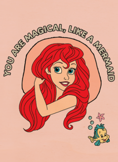 disney prinses kaart you are magical like a mermaid ariel