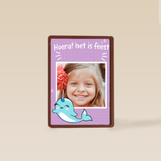 hoera het is feest met een narwal