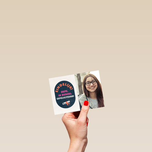 geslaagd fotokaart eindelijk