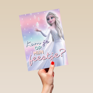 Frozen uitnodiging kom je op mijn feestje