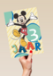 Blije Mickey Mouse verjaardagskaart